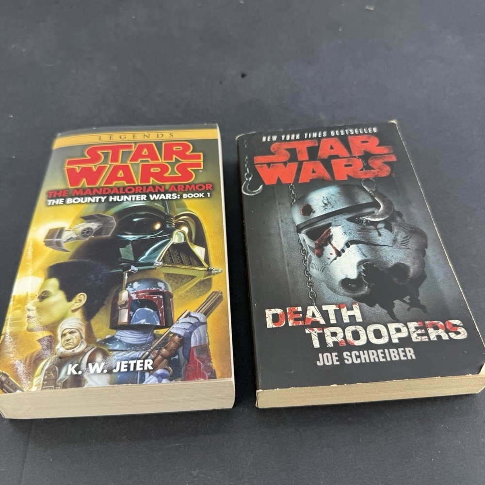 Star Wars Paperback Book Lot Death Troopers & The Mandalorian Armor Legends Del